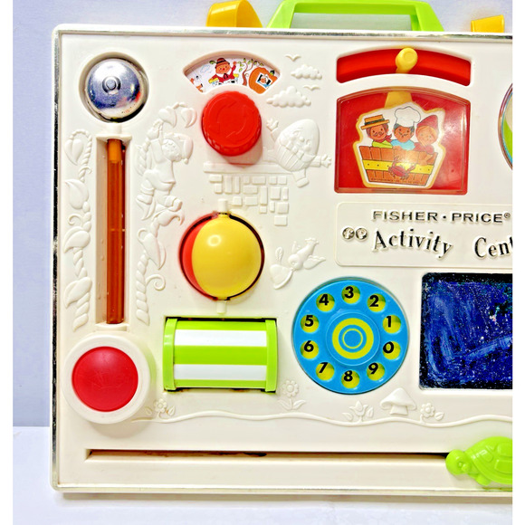 Vintage 1973 Fisher Price Baby Toddler Activity Center Crib Toy - Picture 2 of 5